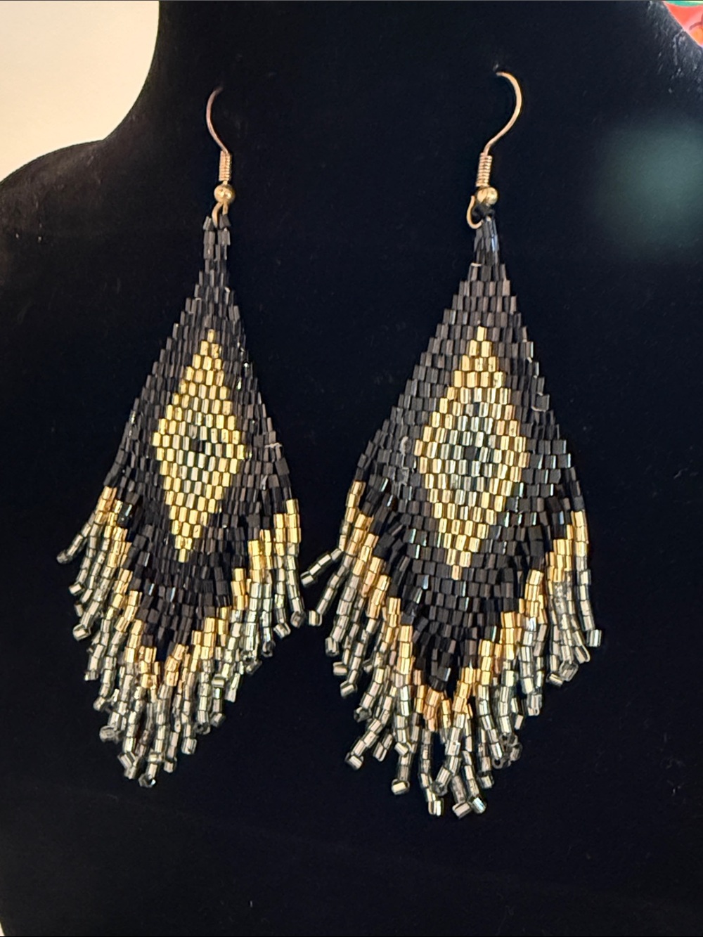 Boho Western Beaded Earrings
